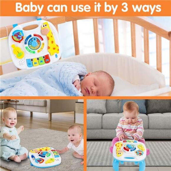 Baby Toys 6 to 12-18 Months Musical Educational Learning Activity Table Center - Picture 3 of 7